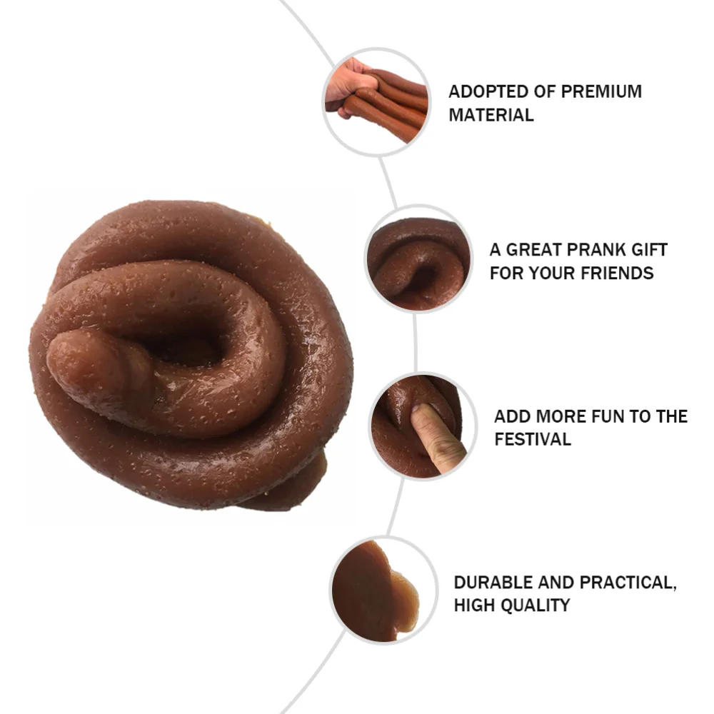 

1pc Realistic Poop Poop Fake Novelty Poop Prank Party Supplies