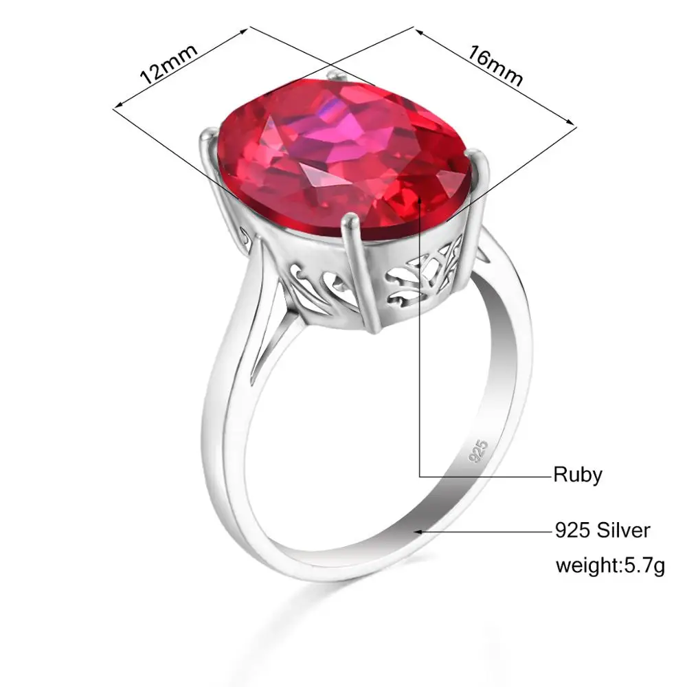 Женское Винтажное кольцо из серебра 100% пробы с натуральным красным