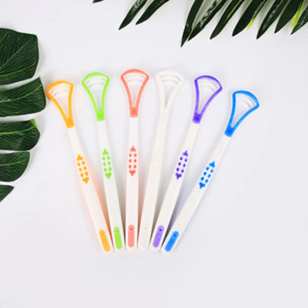 

1pcs Silicone Tongue Scrap Brush Cleaning Scraper For Oral Care Oral Hygiene Keep Fresh Breath Tongue Clean Tool