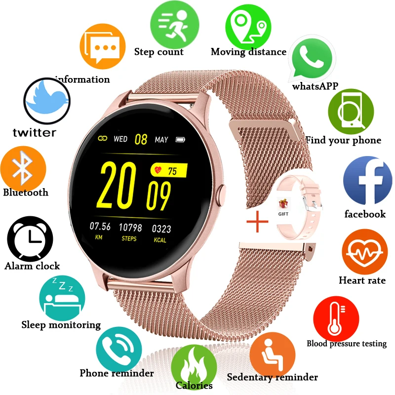 

2021 The best smartwatch Heart rate wristband Blood pressure monitor Fitness bracelet waterproof smart band watch for women men