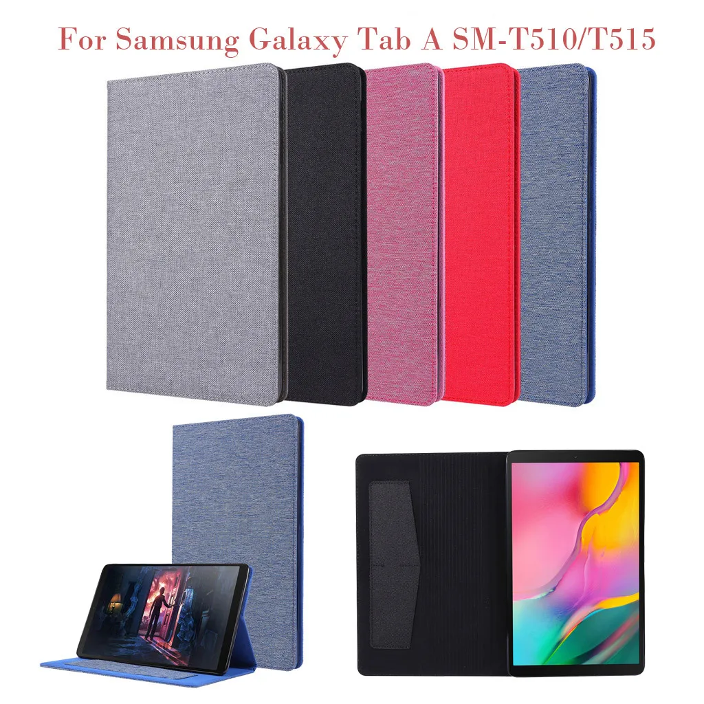 Ультратонкий чехол для планшета Samsung Galaxy Tab A SM T510/T515 10 1 дюймов 2019 смарт с функцией
