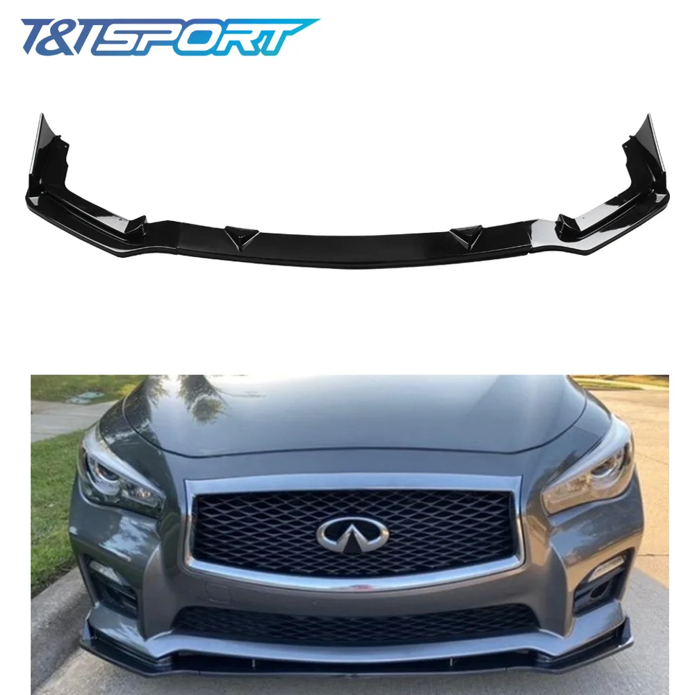 3 шт. передний бампер яркий черный ПП подбородок спойлер разветвители защита