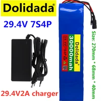 7s4p 24v 28ah 29 4v for lithium ion battery pack built in bms electric bike unicycle scooter wheelchair motor charger