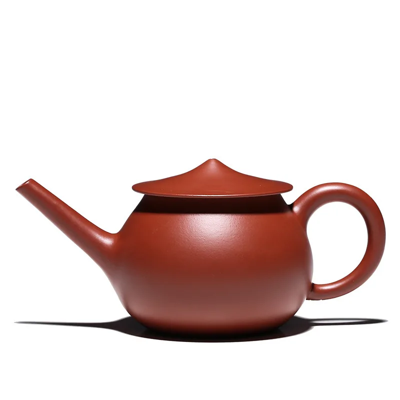 

Bright Red Robe Dark-red Enameled Pottery Teapot Full Manual Fish Pot Technology Division High Yong Wei Infusion Of Tea Kettle