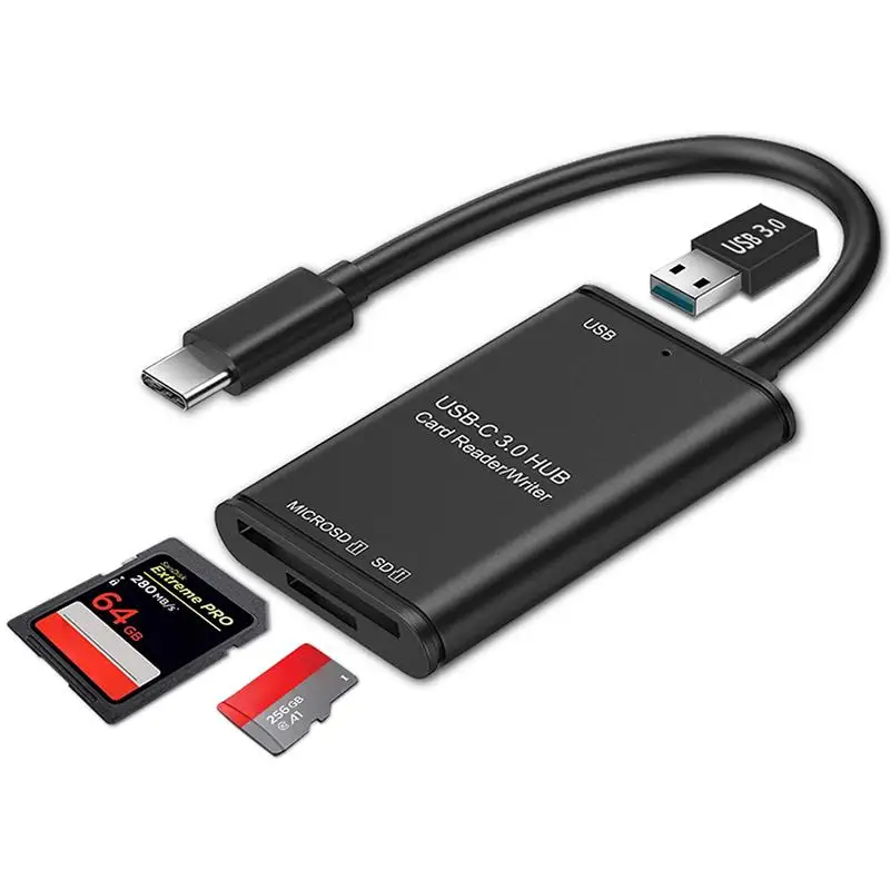 

USB C Card Reader/Writer/OTG Adapter USB3.0 Card Reader Adapter Capacity for SD Card MacBook Camera Android Windows Linux Vista