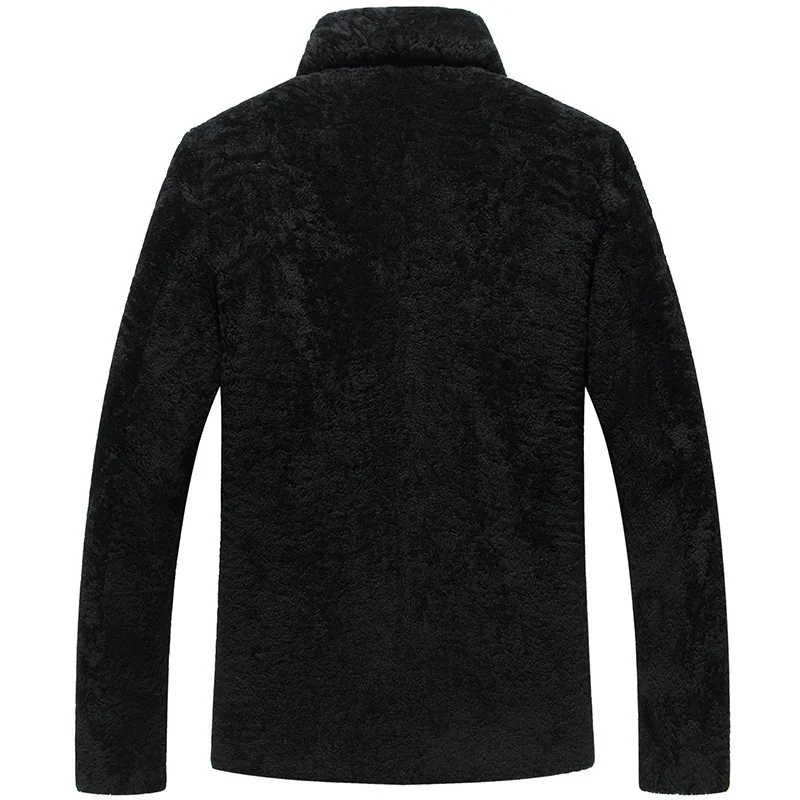 

Men's Natural Coat Winter Jacket Men Sheep Shearling Short Warm Real Fur Coats Leather Jackets Plus Size 338 KJ801