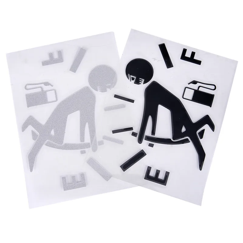 

1pc Waterproof Funny Car Sticker Lowered Truck Boat Window Bumper Vinyl Decal Glue Sticker Oil Type Tips Fuel Tank Cap