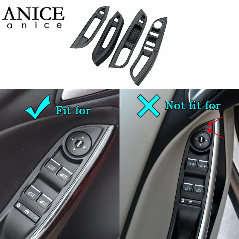 4 шт. карбоновое волокно цветные кнопки для дверей и окон подлокотников подходят