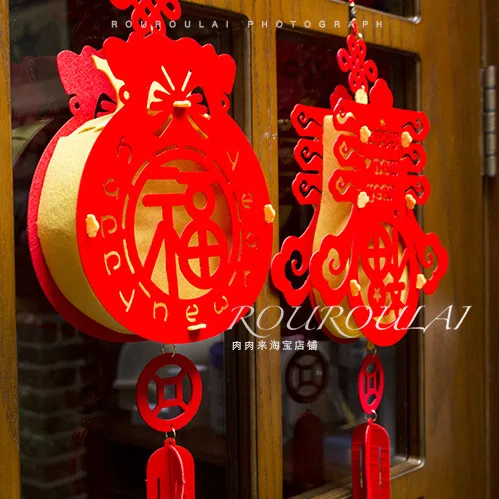 

Праздничное украшение ручной работы для Новогоднего декора фонарей и окон