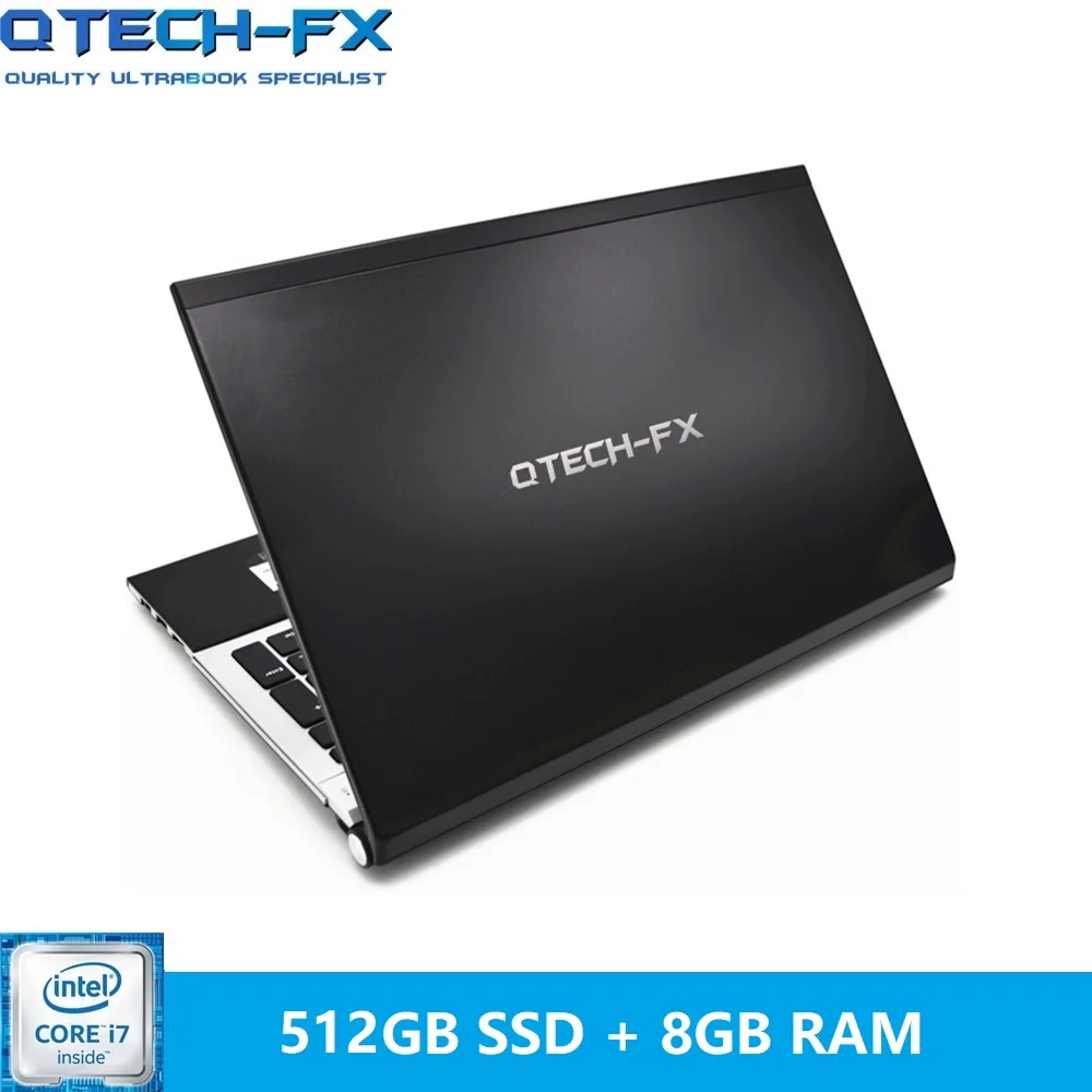15," игровой ноутбук i7 8 ГБ ОЗУ SSD 512 ГБ 256 ГБ 128G большой ноутбук ПК DVD металлический бизнес AZERTY итальянская испанская Русская клавиатура - Цвет: 8-512BK