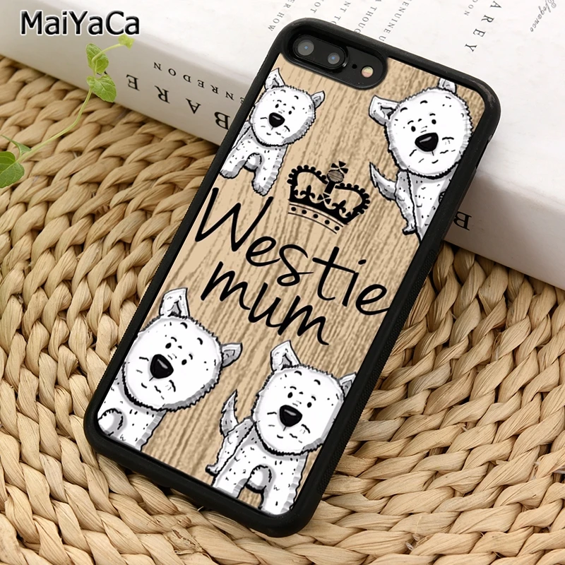 MaiYaCa Westie mum West highland terrier чехол для телефона iPhone 5 6 7 8 plus 11 12 Pro X XR XS Max Samsung Galaxy S8 S9