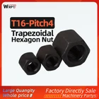 T16-Pitch 4 трапециевидный винт Шестигранная гайка Правосторонняя резьба, шестигранная толстый орех