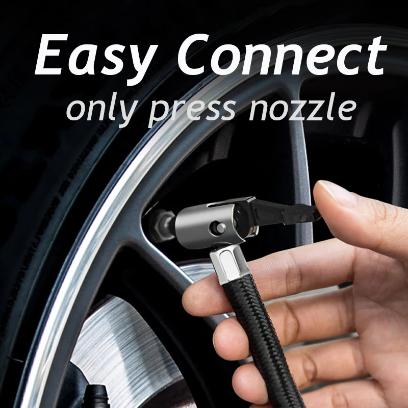 Умный автомобильный надувной насос EAFC воздушный компрессор для шин 12 В