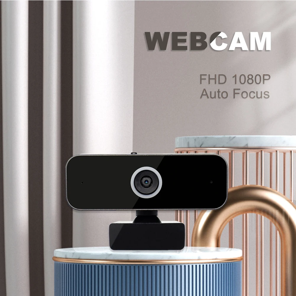 

With Microphone 1080P HD Rotatable Multipurpose For PC Mini Portable USB Webcam Plug And Play Home Office Games Video Streaming