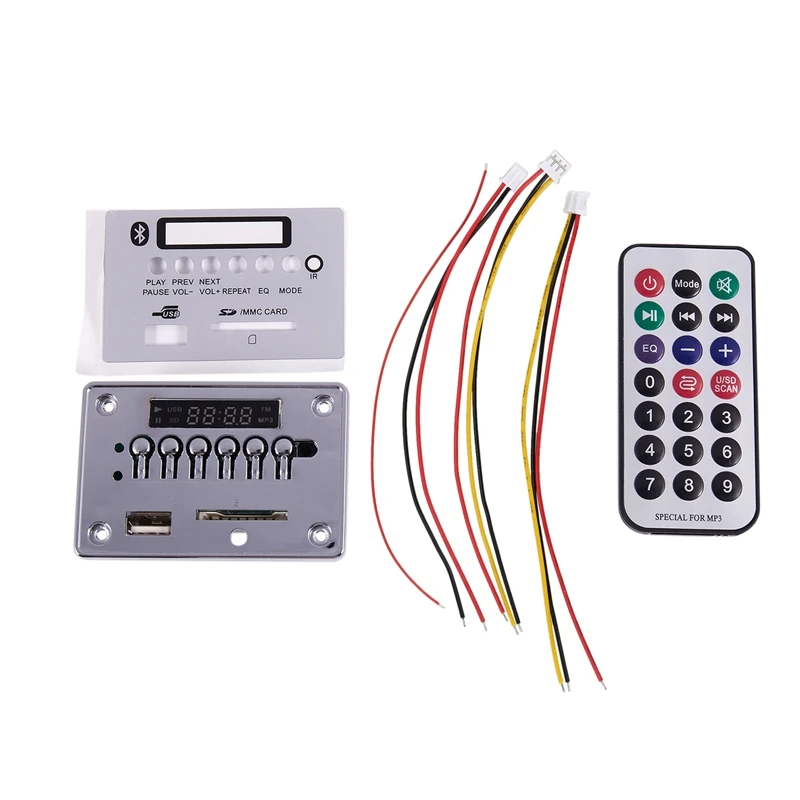 Автомобильный Usb MP3 плеер 12 В встроенный Bluetooth Mp3 декодер громкой связи USB/TF/радио/AUX