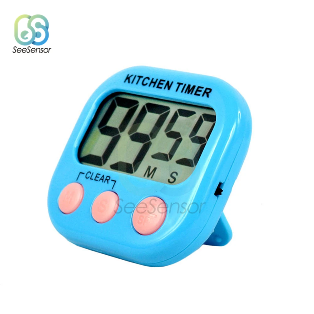Магнитный цифровой кухонный таймер с ЖК-дисплеем будильник подставкой
