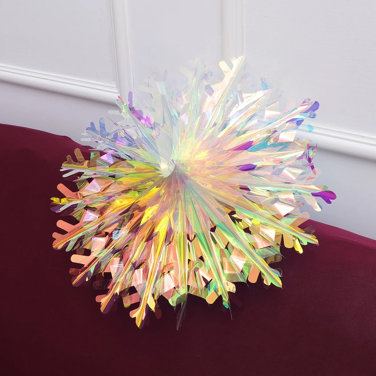 

45 см красочная подвеска, поделка-Веер для снега, подвесное украшение для рождества, свадьбы, дня рождения