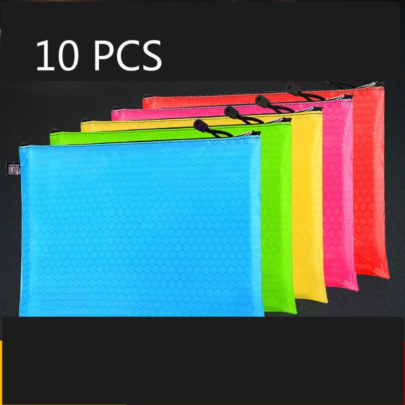 Папка для файлов A4 B4 Толстая сумка на молнии водонепроницаемая документов с