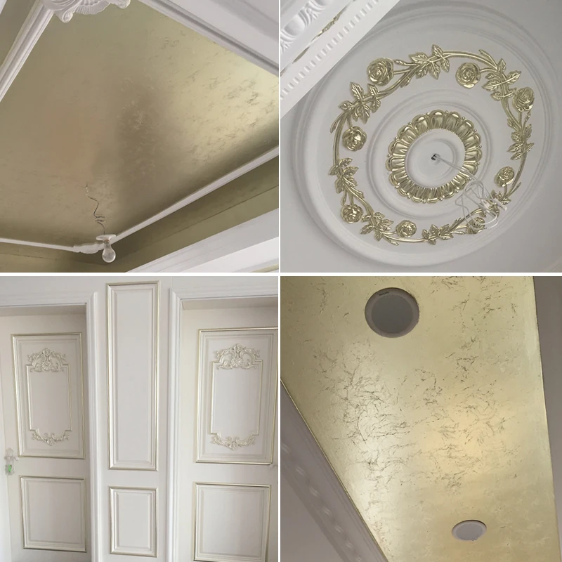 Оптовая продажа имитация золотых листьев Тайваньская фольга из сплава цвет