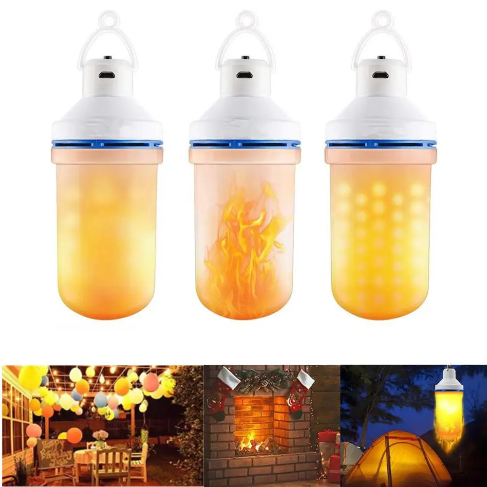 Перезаряжаемая по USB лампа с гравитационным датчиком лампочсветильник 99