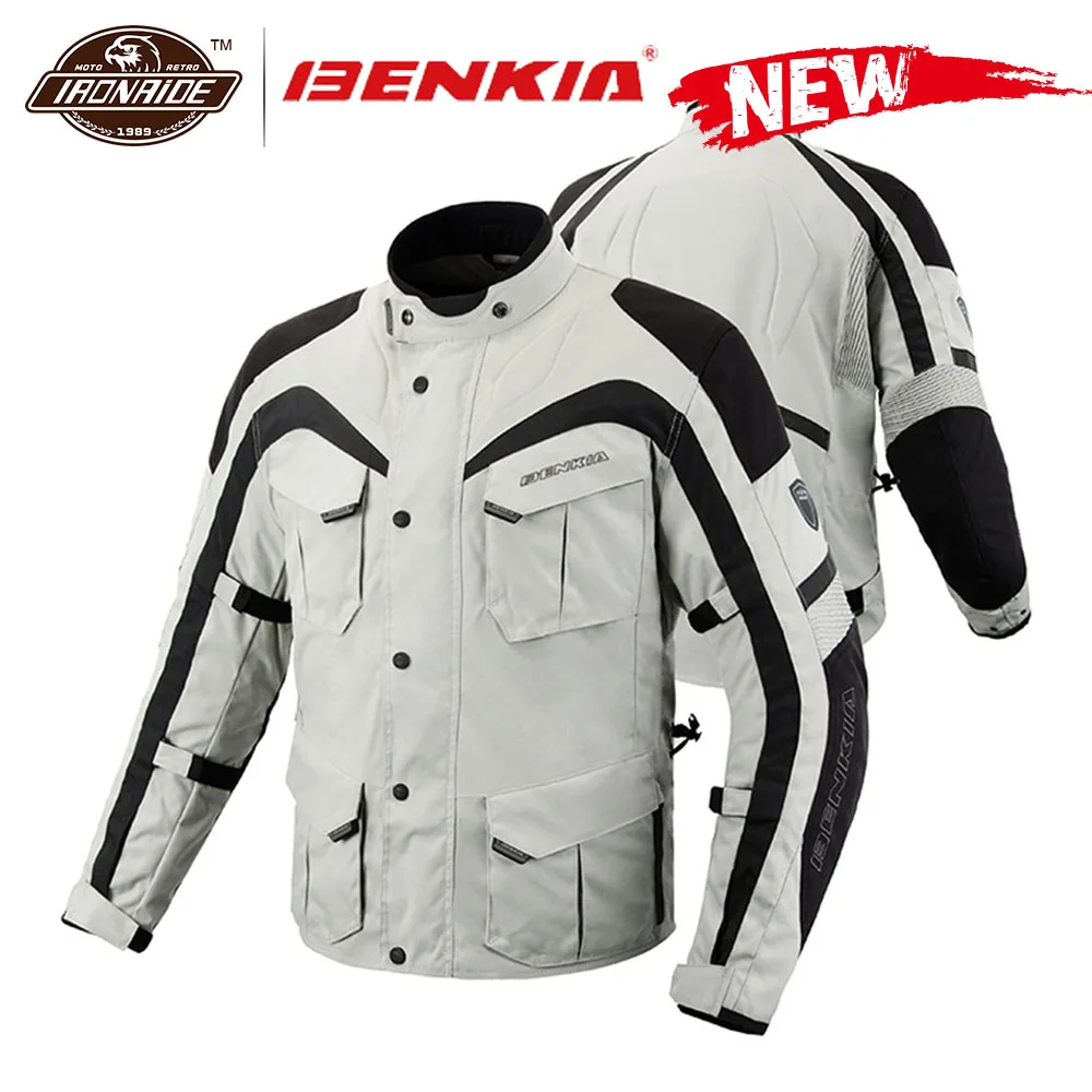 BENKIA мотоциклетная куртка Мужская ветрозащитная для мотокросса мотозащита