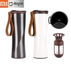 Кружка для путешествий Xiaomi, вакуумный термос для кофе Moka Smart Coffee Tumbler 430 мл, переносной, с сенсорным дисплеем OLED, нержавеющая сталь