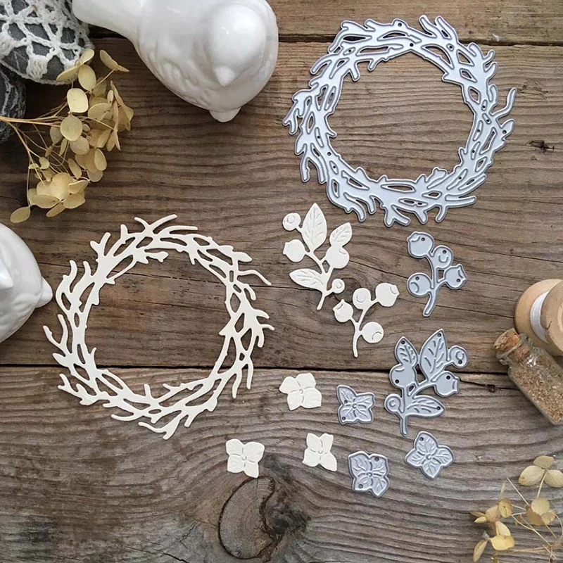 Цветочный набор металлические шаблоны для рамки скрапбукинга тиснения бумаги