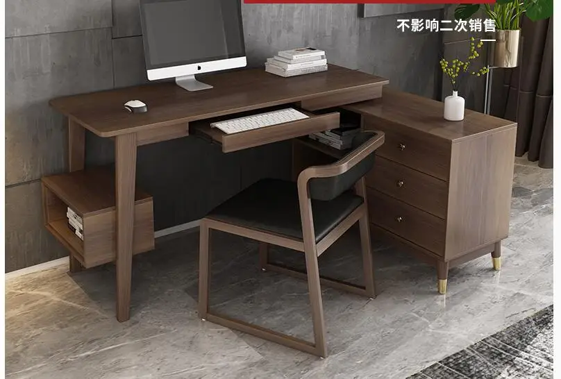 Угловой стол комбинированная книжная полка семейный простой Рабочий в