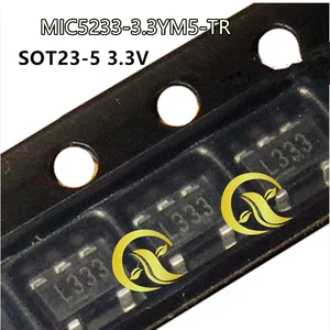 5PCS  MIC5233-3.3YM5  SOT23-5 printing L333 "stabilizer original products