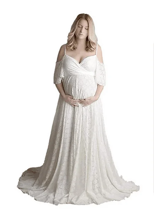 Платья для беременных для фотосессии хлопковое платье для беременных реквизит для фотосъемки Платья-макси для беременных женщин одежда