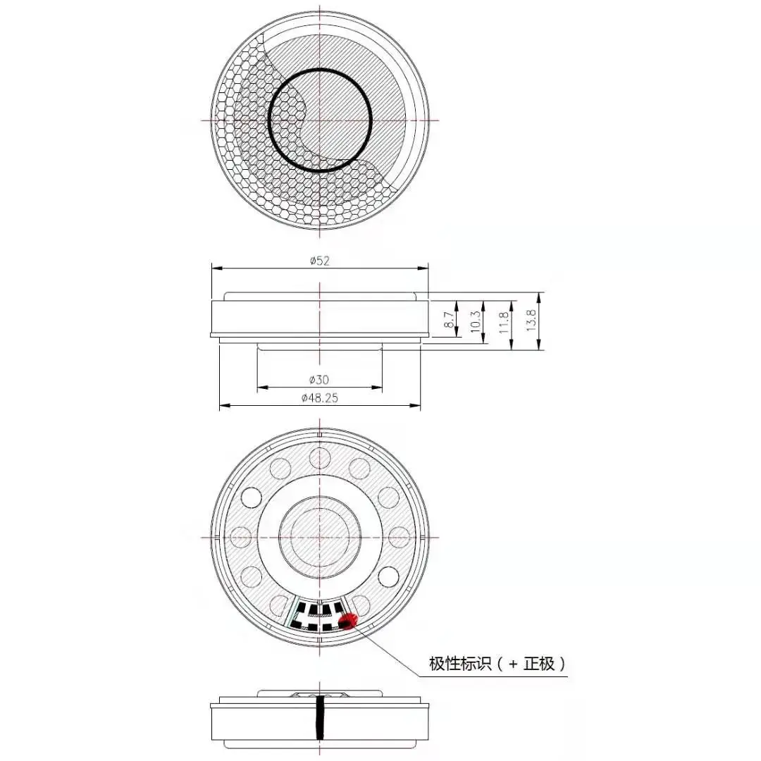 Топ звук 53 мм Nanofiber Free Edge 24 Ом DIY наушники Динамик для Denon AH-D9200