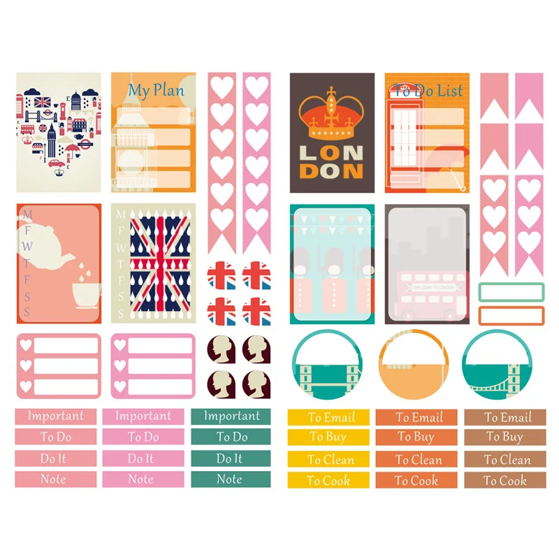 1 шт. наклейки в лондонском стиле