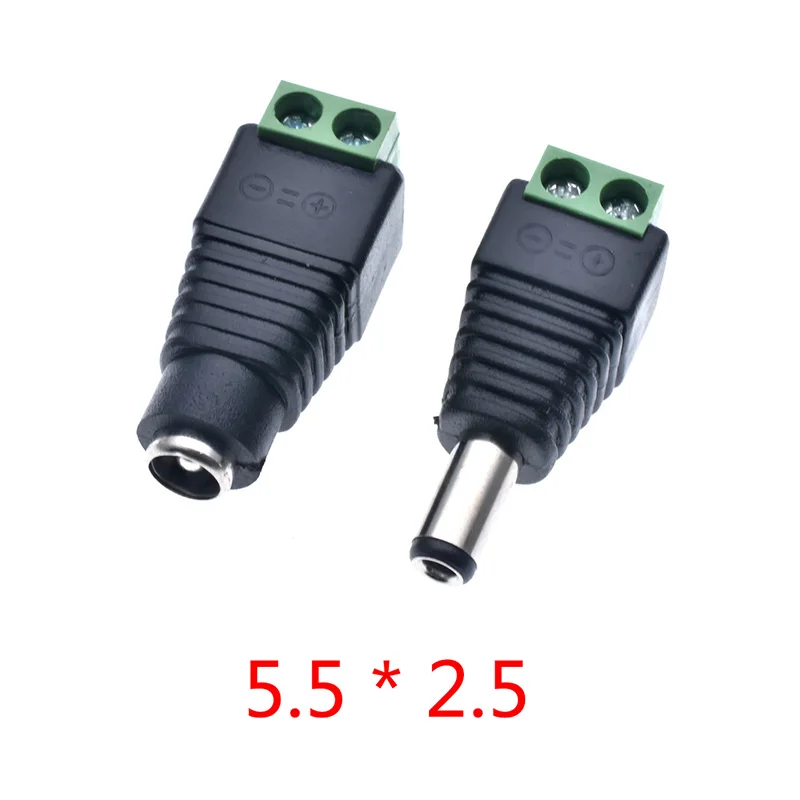 5 компл./лот DC Мощность гнездо 3.5X1.35mm 5.5X2.1mm 5.5X2.5mm работающего на постоянном токе 12 В