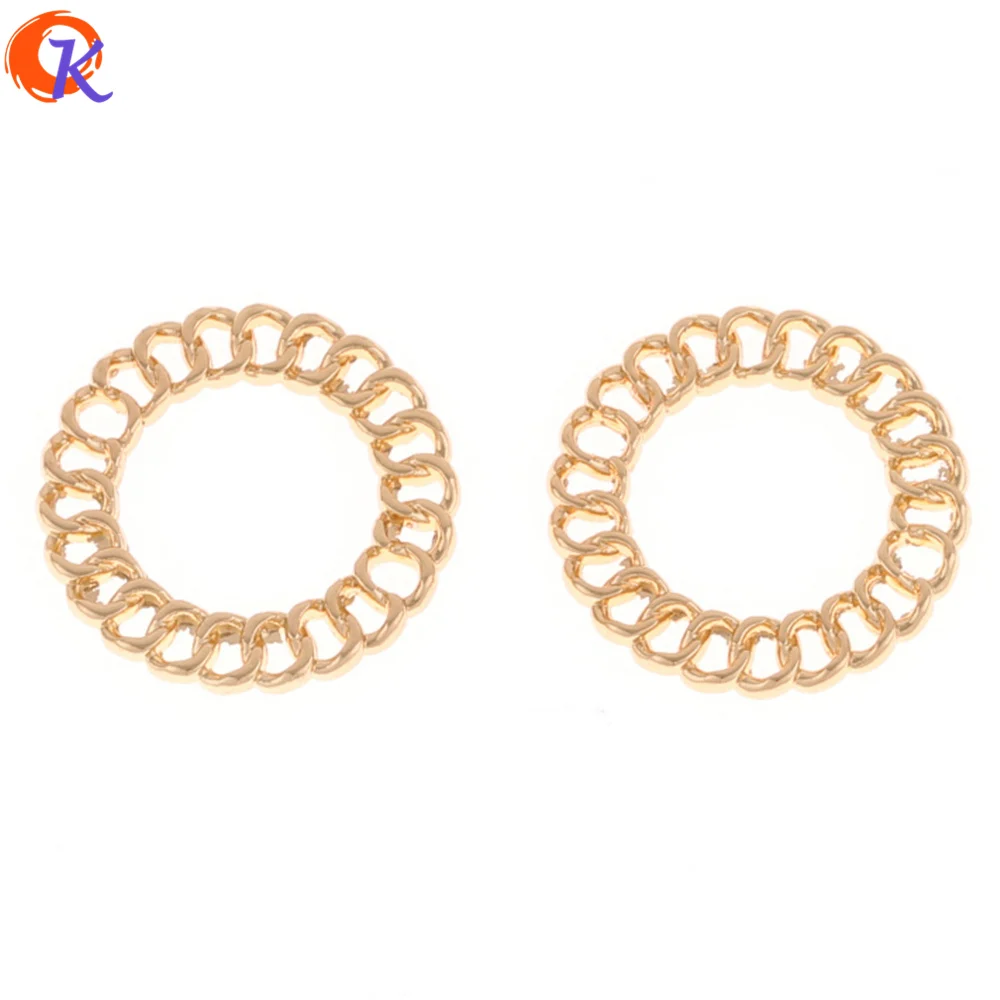 

Cordial Design 100Pcs/Lot 20MM Jewelry Accessories/Zinc Alloy/Hand Made/DIY/Gold Hollow Round Ring Shape/Earring Findings