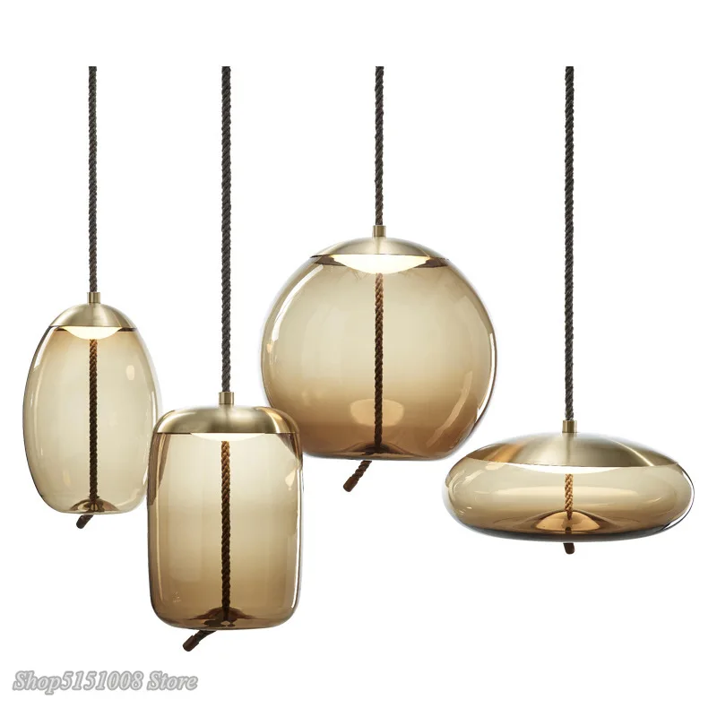 Скандинавский подвесной светильник с узлом BROKIS прикроватный в скандинавском