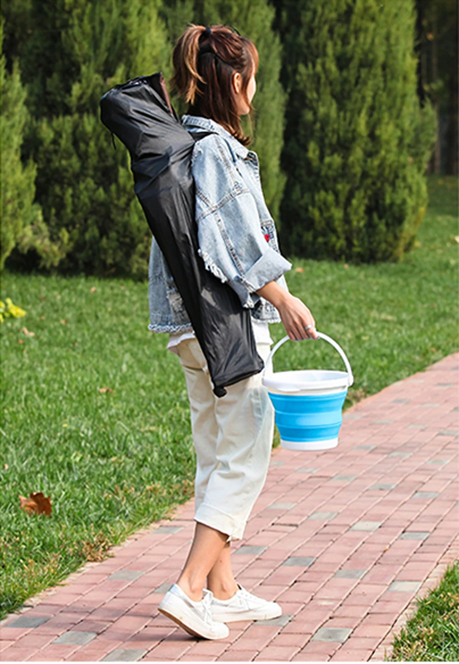 1.5-10L Portable Folding Bucket Outdoor Thick PP Silicone Fishing Supplies Folding Bucket for Fishing Promotion camping Car Wash