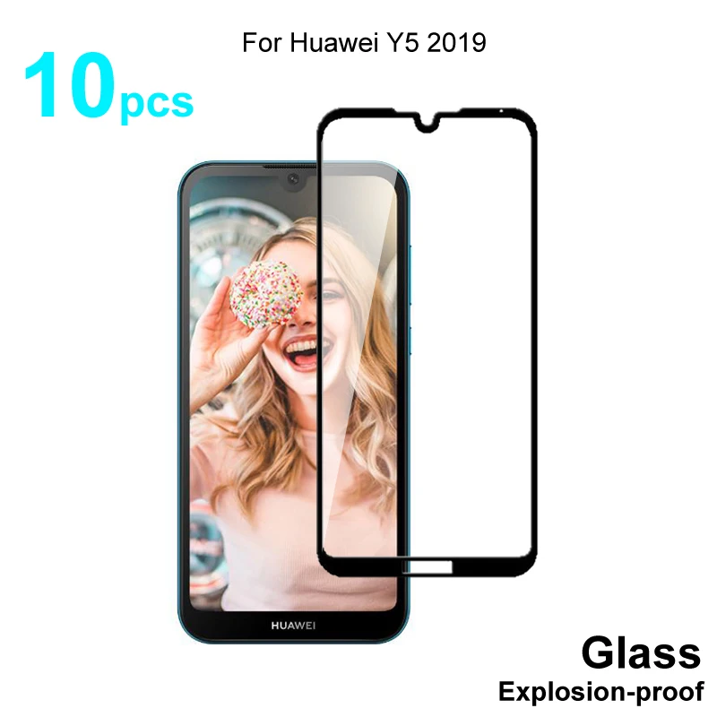 Полное покрытие из закаленного стекла для Huawei Y5 2019 закаленное стекло защиты