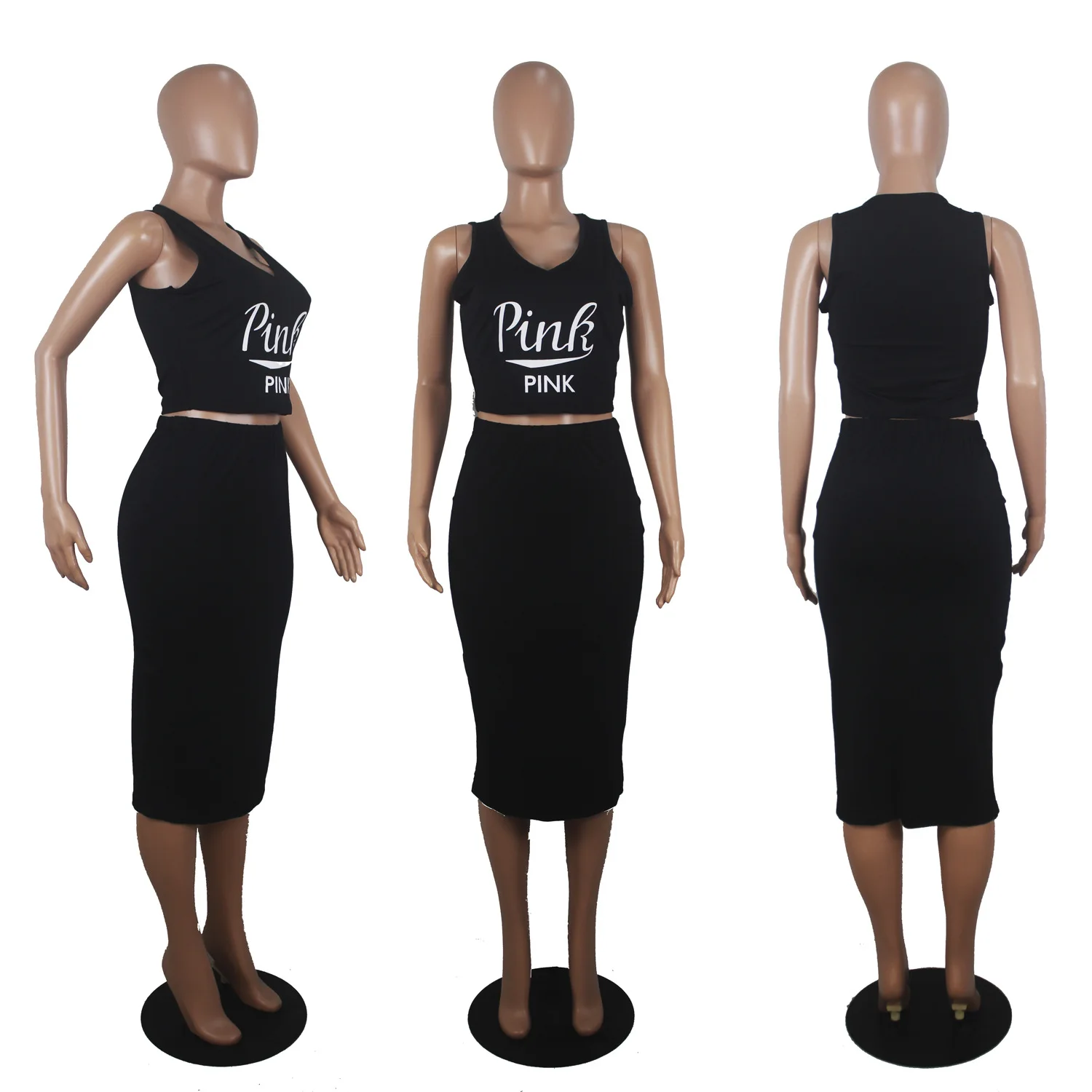 

Letter Pink 2021 Hot Sale New Design style Women Casual Clothing Sweatwear Sweet Sexy Fashion Soft Good Fabric cool soft P1078