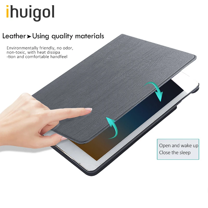 

ihuigol New for iPad mini 1 2 3 4 Case for iPad pro 9.7 inch Anti-real Wood Grain PU Hard Shell Leather Auto Wake Smart Cover