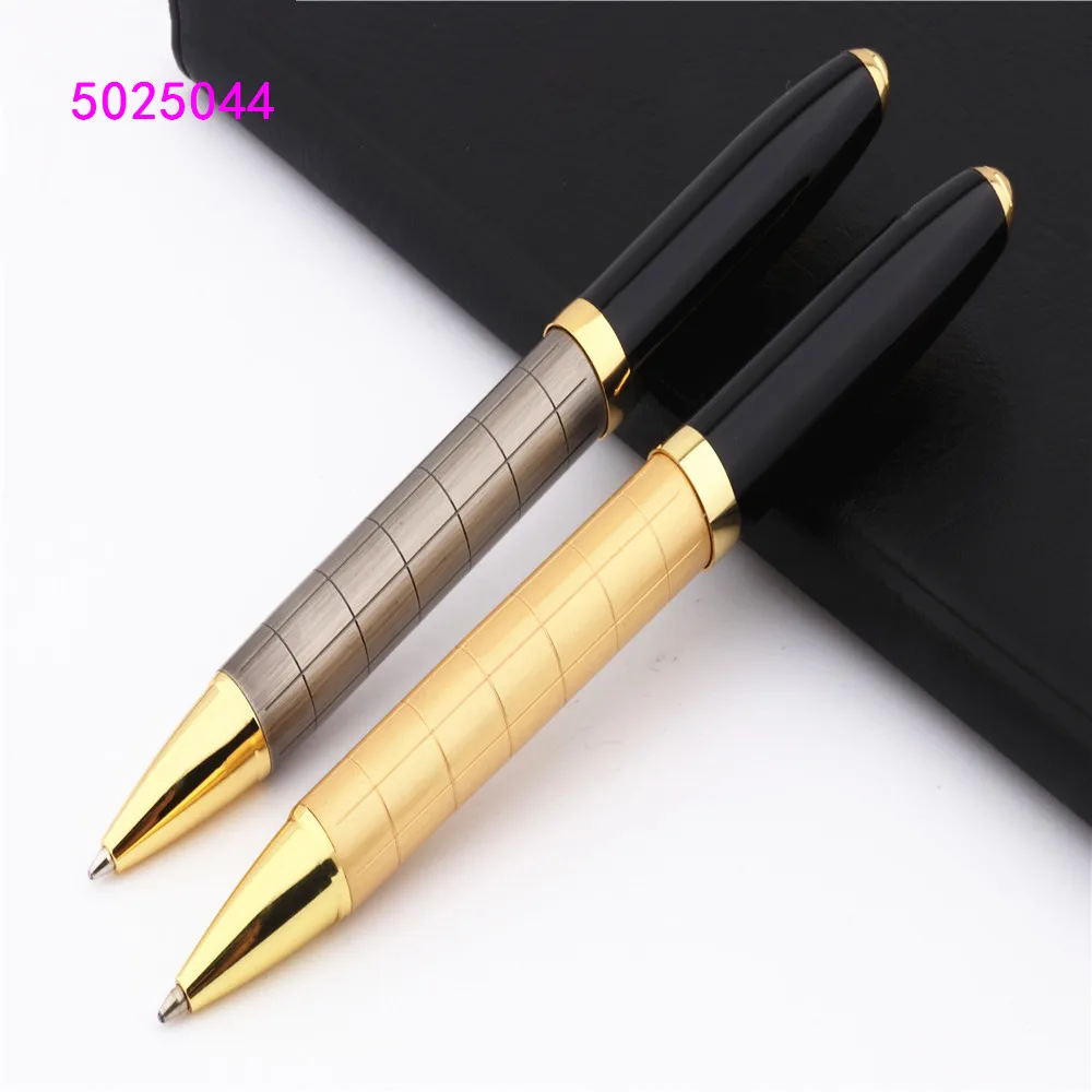 Роскошная качественная классическая шариковая ручка золотистого цвета со