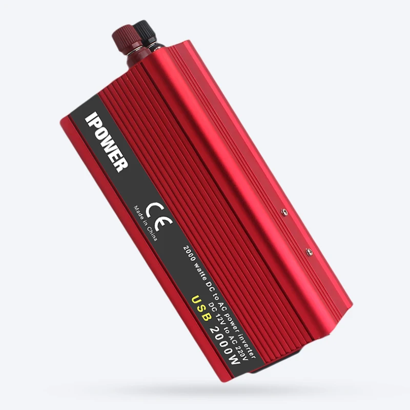 Синусоидальный инвертор двойной USB 2000 Вт преобразователь постоянного тока 12 В 24 к