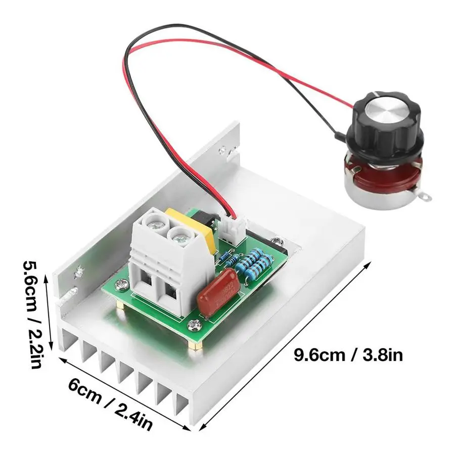 

10000W SCR Motor Speed Controller Electric Voltage Regulator Dimmer Motor Speed Temperature Controller AC 220V