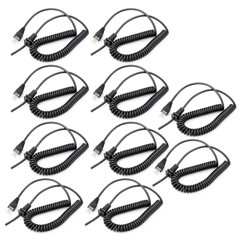 

10X Replacment Mic Cable For Yaesu Vertex Microphone MH-67A8J Microphone Cord