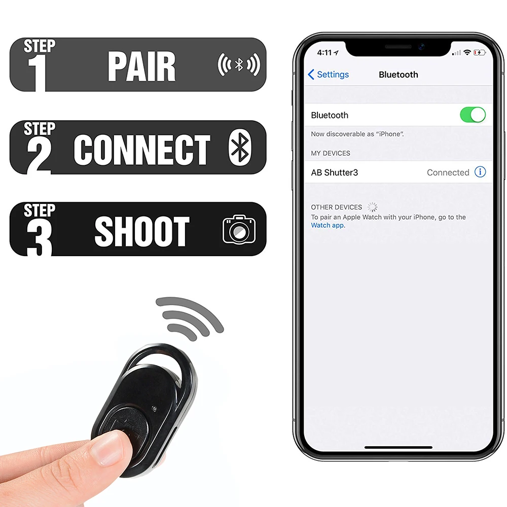 

Camera Phone Monopod Tripod Bluetooth Wireless Remote Shutter IOS Android Remote Control Selfie Stick Shutter Self-timer Control