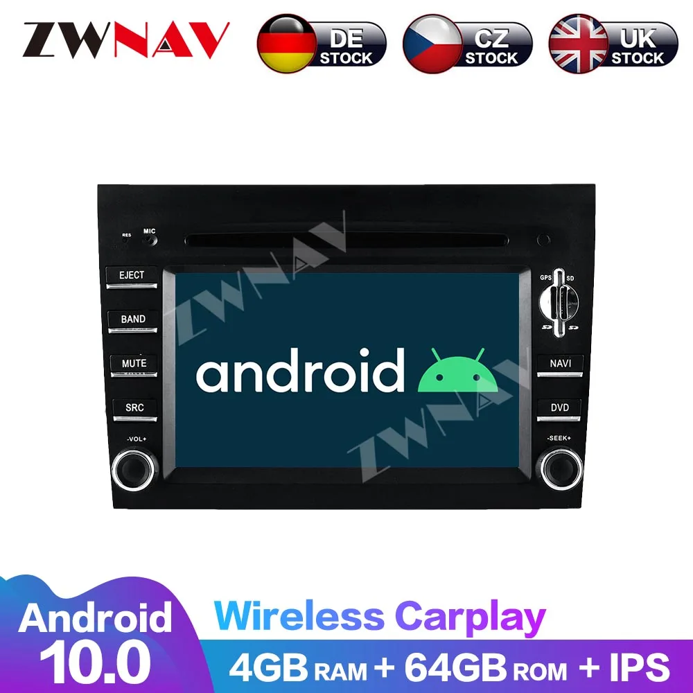 

DVD-плеер Carplay сенсорный экран 8 ядер Android 10 64G Мультимедийный Navi для Porsche 911 997, Cayman 2005-2008, Boxter 2005-2012