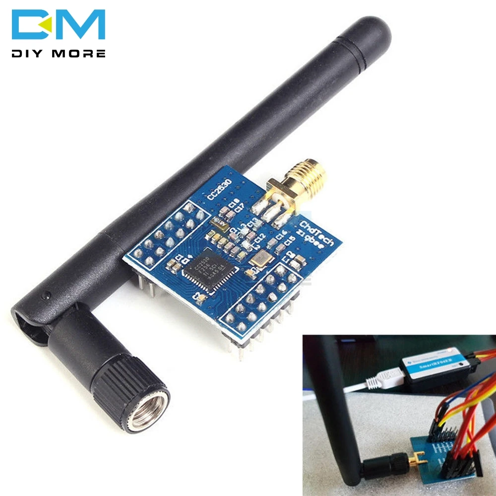 

Zigbee CC2530 Module Conversion Serial port TTL Wireless Core Development Board 2.4GHz PA Module With Antenna