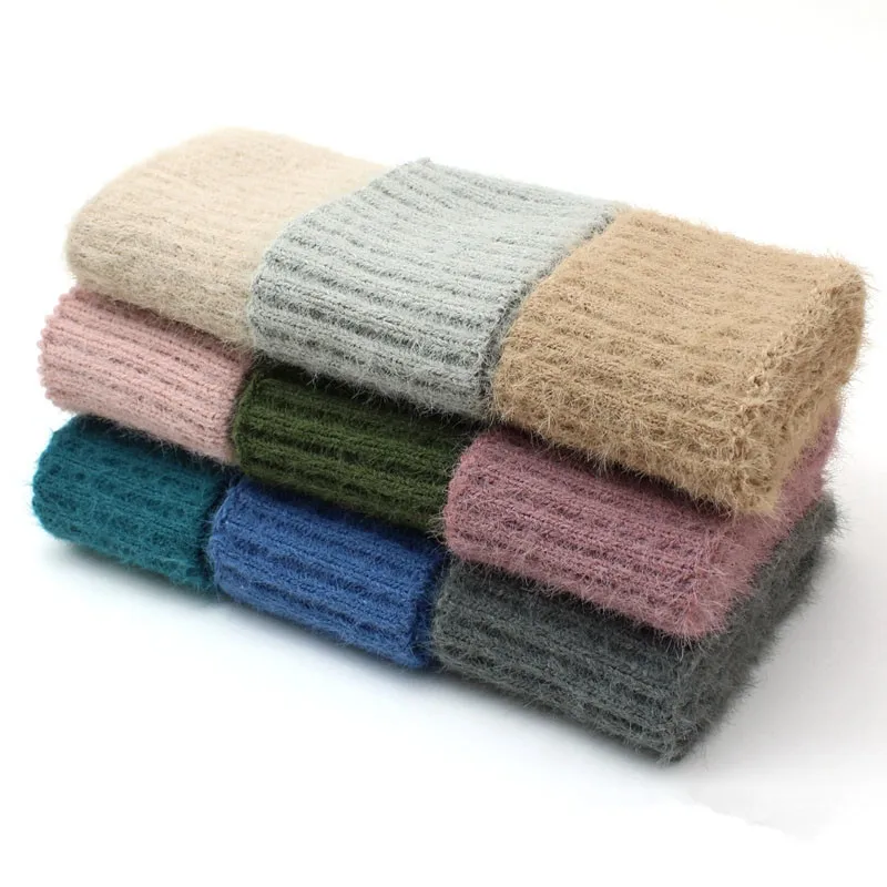 Эластичная трикотажная манжета из искусственного бархата для спортивного