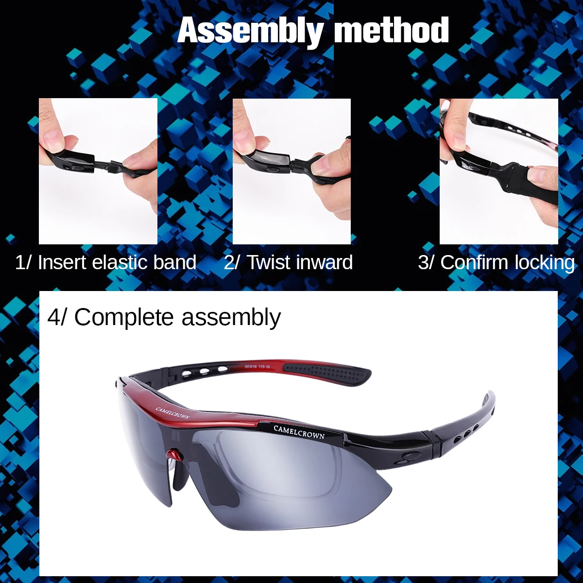 Многофункциональные солнцезащитные очки с защитой от уф-лучей для мужчин и