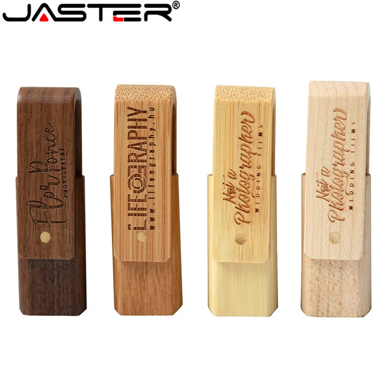 USB флеш накопитель JASTER с логотипом на заказ 64 ГБ 4 8 16 32 Древесина клена|USB