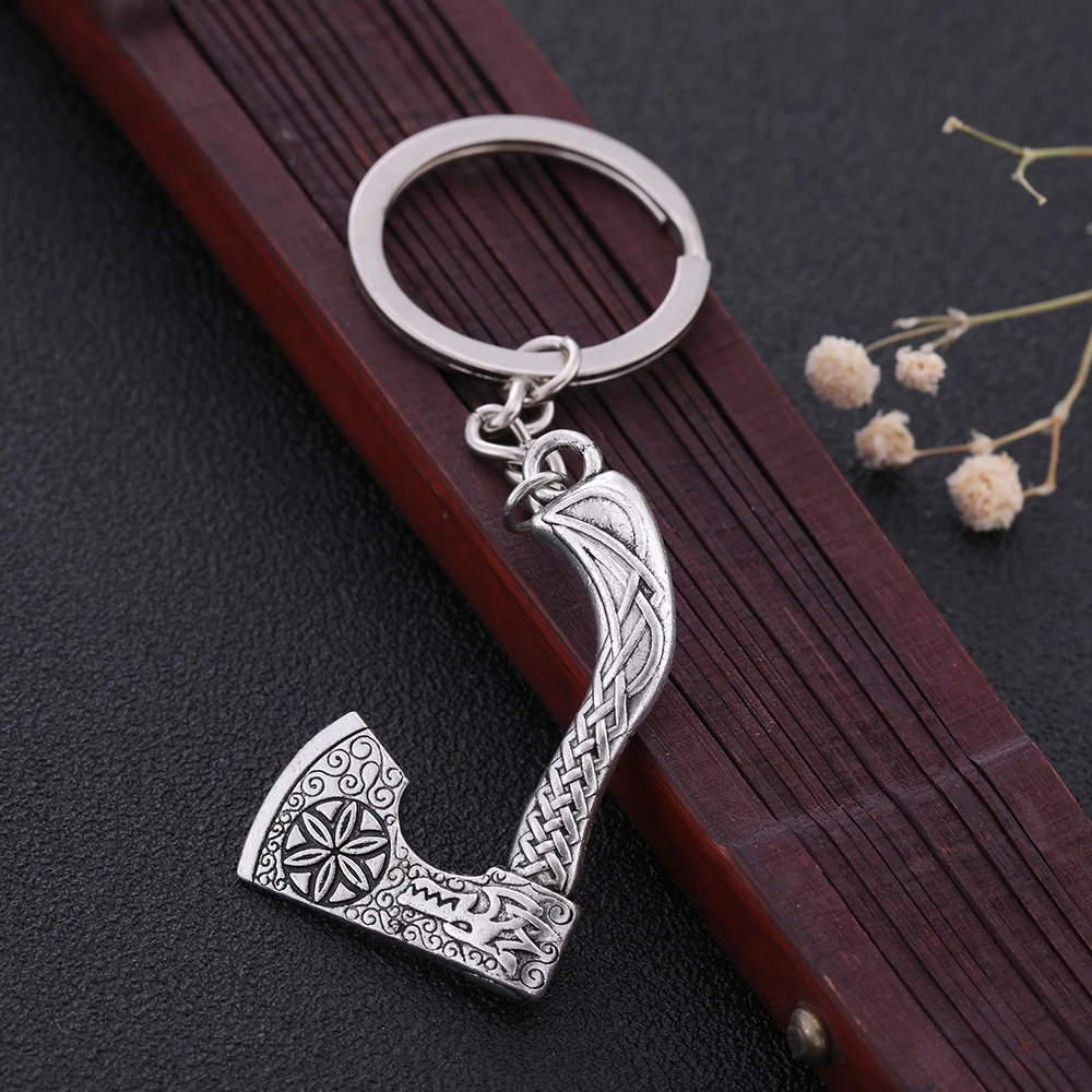 Fishhook Брелок Топор Viking Wicca Коловрат волк компас Готический амулет талисман Pandent